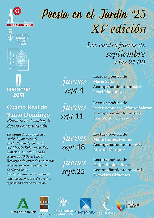 Poesía en el Jardín 2025