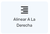 Alinear a la derecha